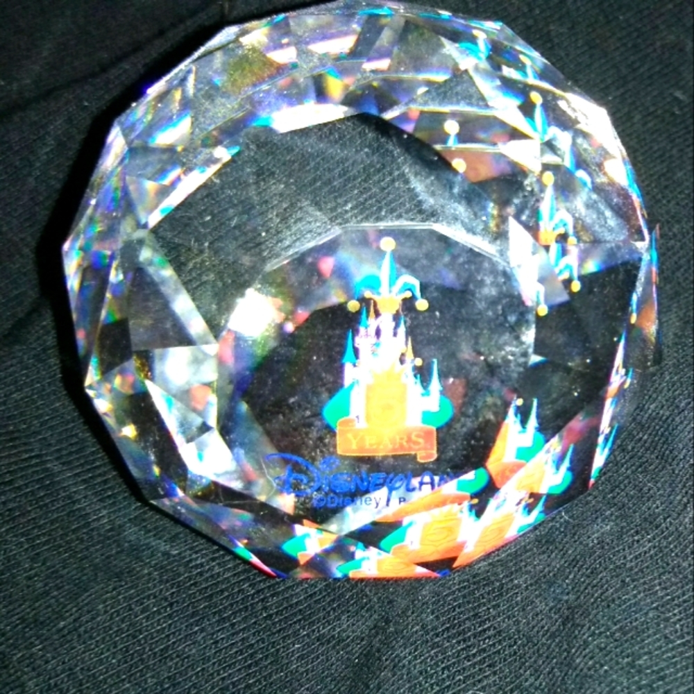 Swarovski crystal Disneyland Paris 5th Anniversary paperweight